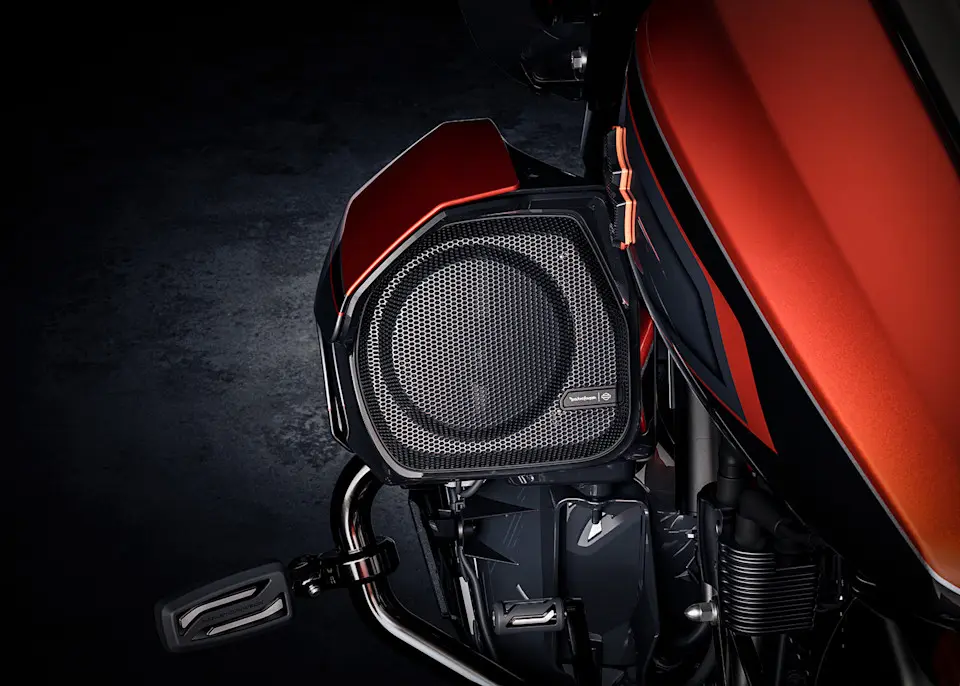 Harley-Davidson 2026 CVO Street Glide 3 Lautsprecher Detail.