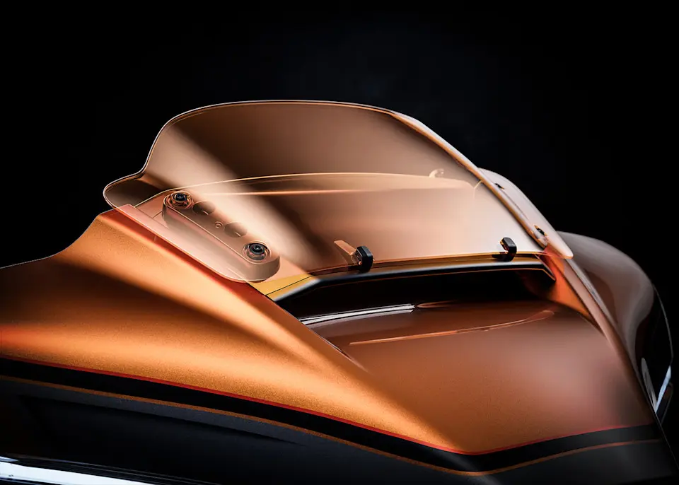 Harley-Davidson CVO Street Glide Schönheitsscheibe 2026.