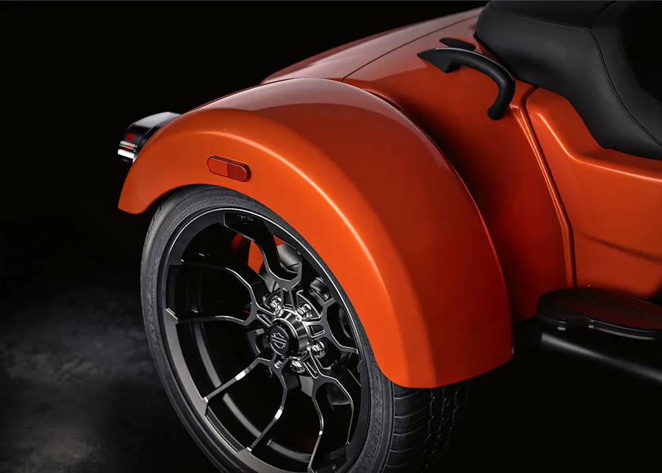 2026 Harley-Davidson Road Glide 3 hinteres Kotflügeldetail.