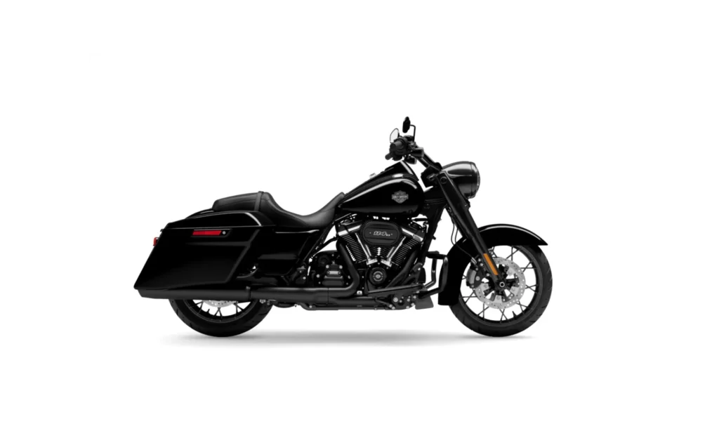 Das Bild zeigt ein Harley-Davidson Road King Special 2025 in glänzendem Schwarz.
